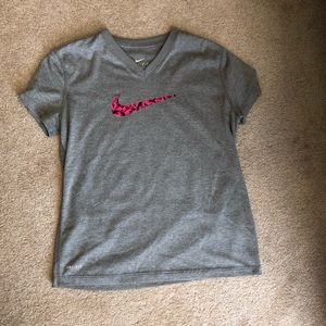 Girls Short Sleeve Nike Dri-fit Shirt